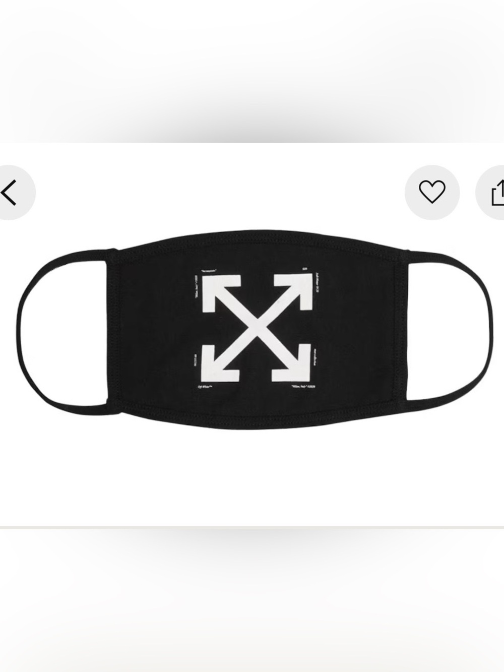 Off-white Arrow Mask